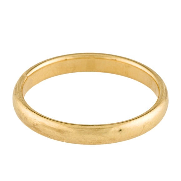 NFS Tiffany & Co. 18K Gold Tiffany Forever Ring 3mm Size 8.5 ~ Authentic ✨ - Picture 12 of 14